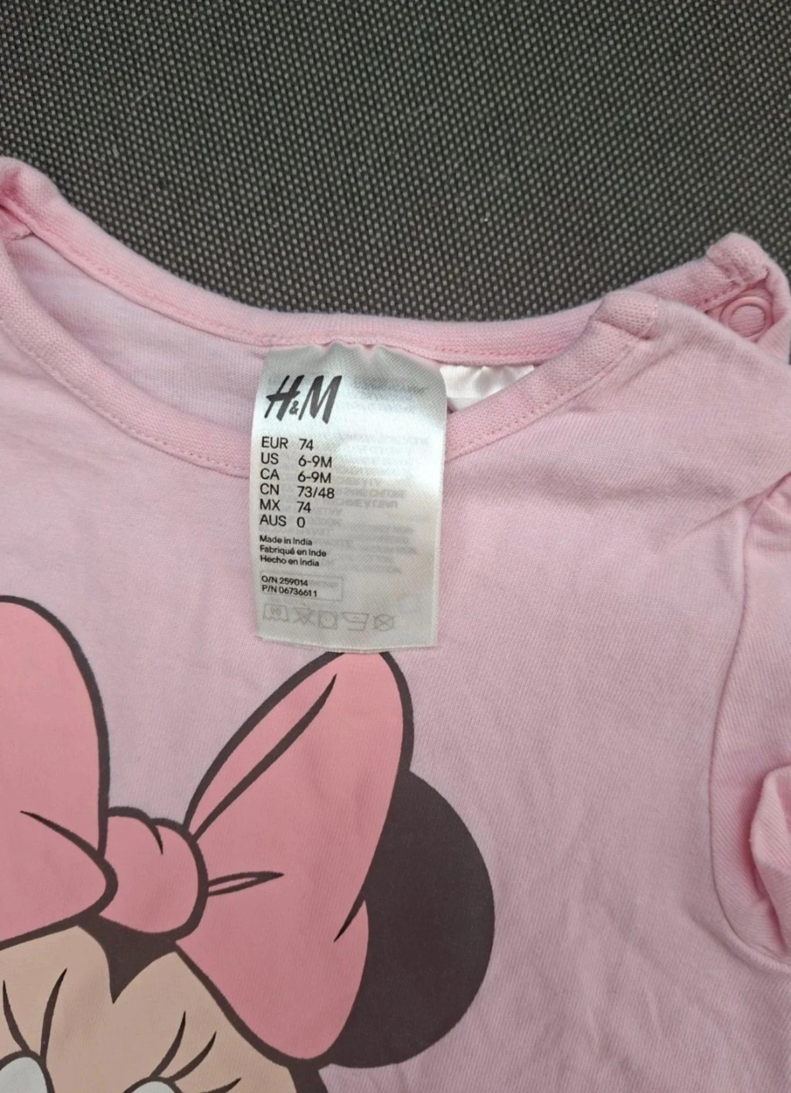 🌸 2x Disney Minnie jumpsuit – H&M – size 74 🌸 – photo 3